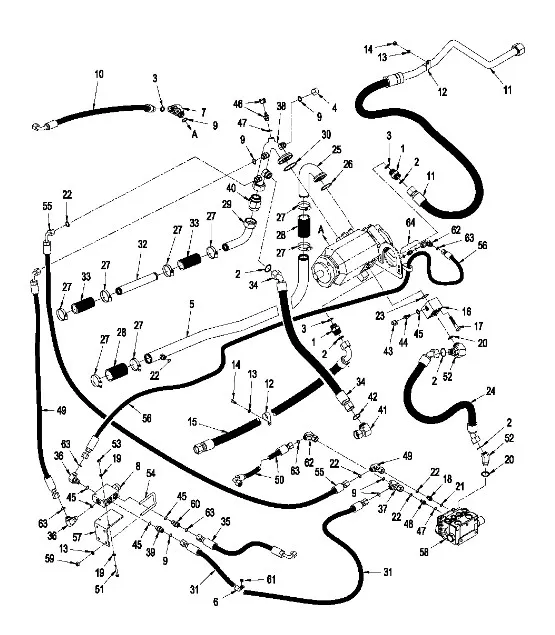 87434311 - Шланг гидравлический насоса масл. TJT9/St.